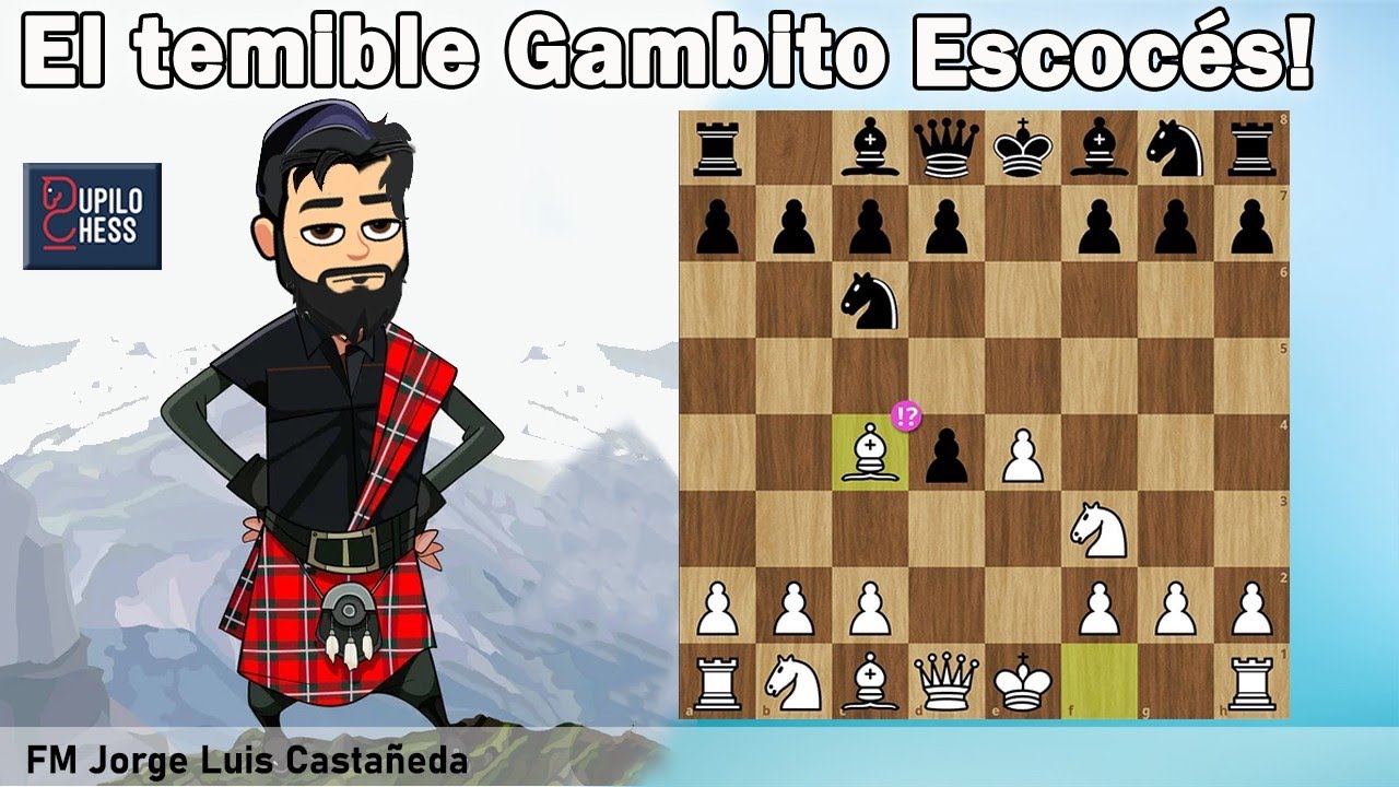 Aprende esta partida y ganarás muchísimos juegos con el GAMBITO ESCOCÉS!! / parte # 3.