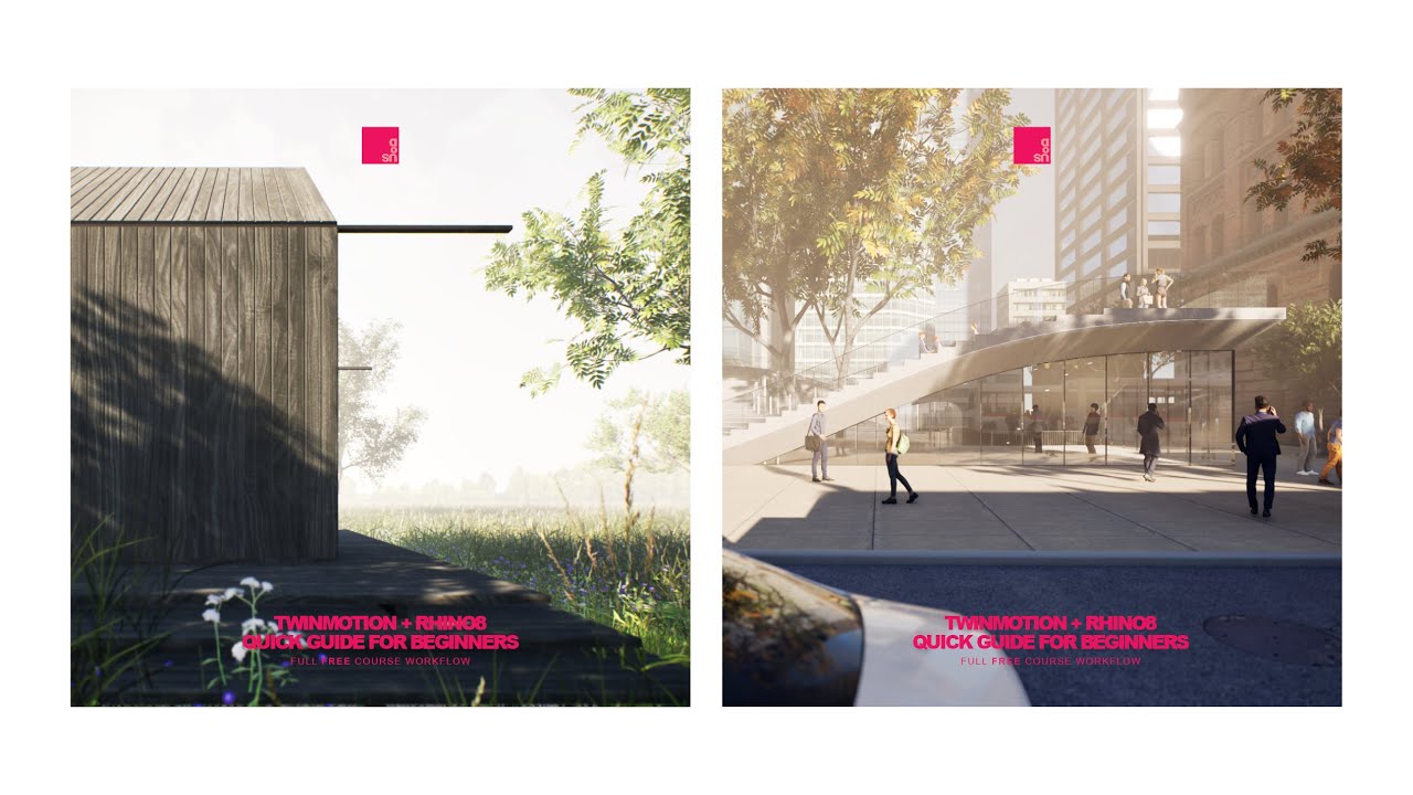 EASY Twinmotion and Rhino 8 QUICK Rendering Beginner Guide. Great for Architecture and Design.