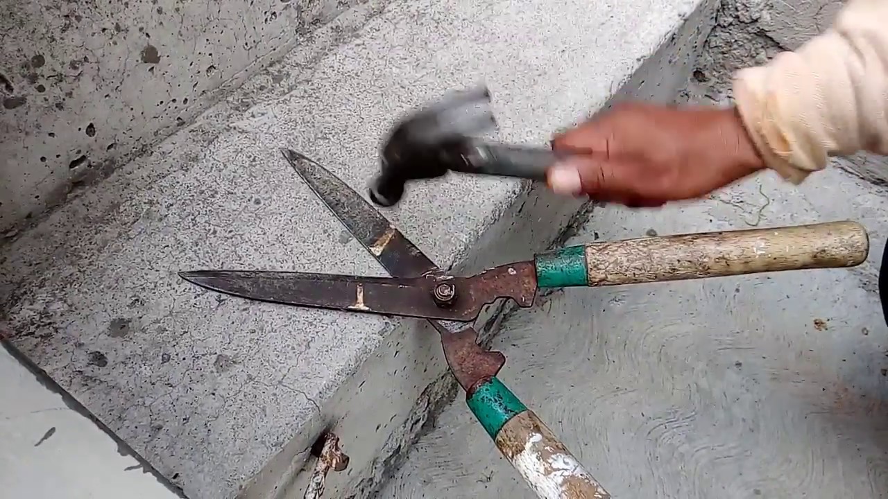 Como Afilar Tijeras De Jardinero (Facil)