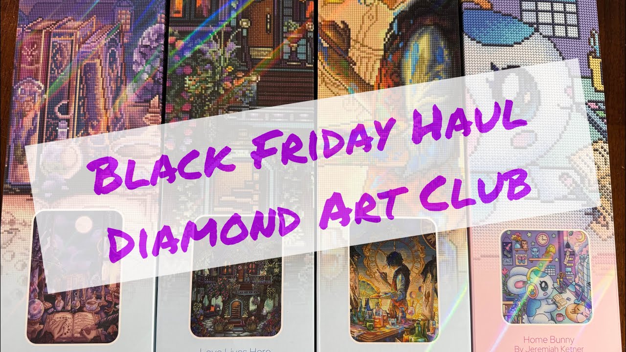 Diamond Art Club Black Friday Haul and Treasure Card Hunt Love Lives Here 13th Hour Diamond Painting