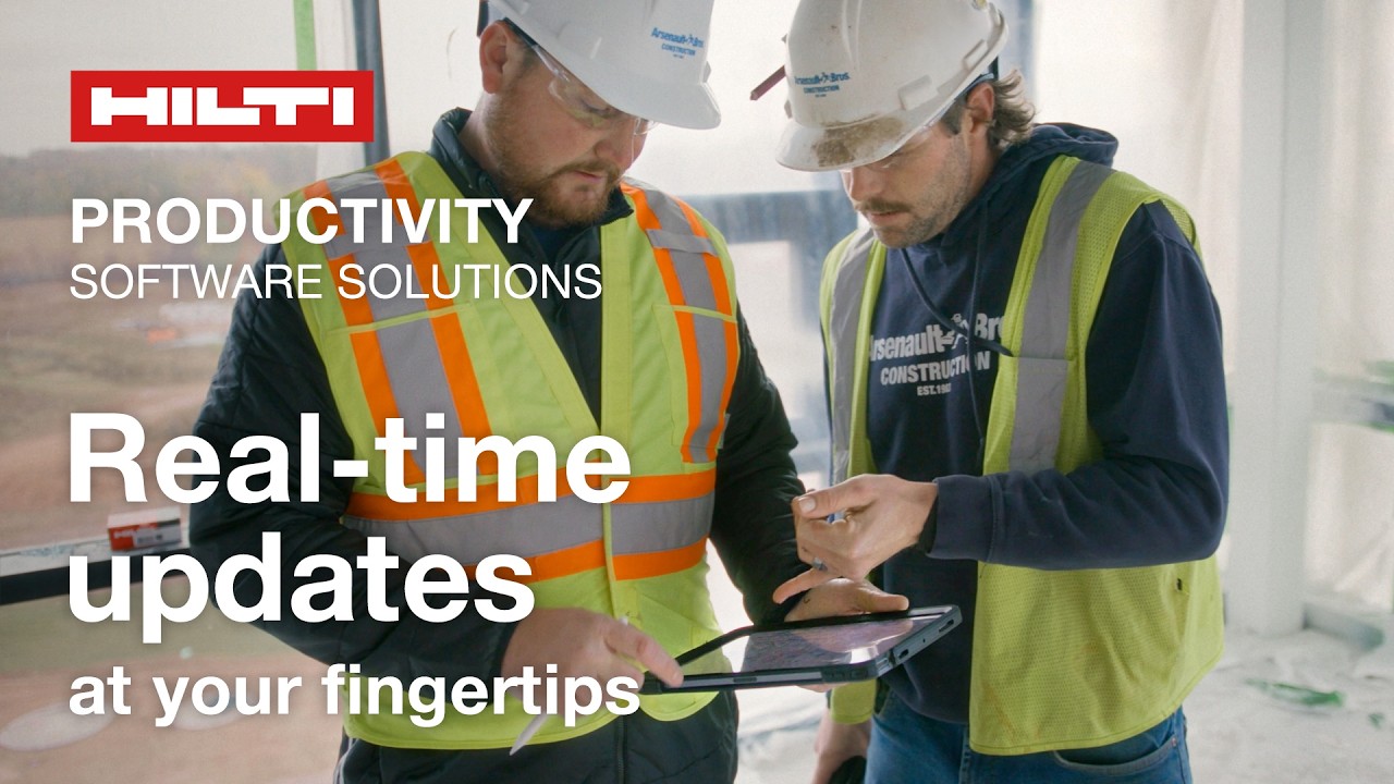 Hilti Productivity Software Solutions - Real-time updates at your fingertips