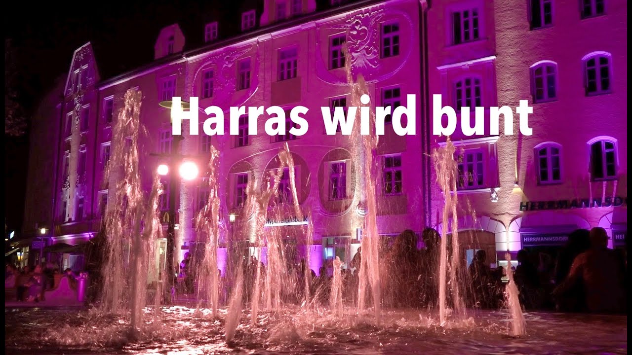 M&uuml;nchen wird bunt &ndash; Lichtinstallation am Harras