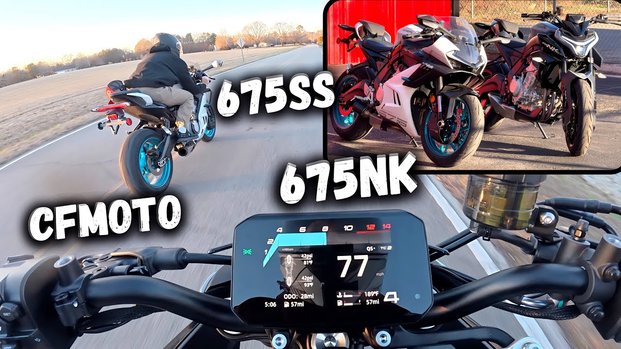 2026 CFMOTO 675NK vs 675SS Motorcycle 1st Ride Comparison