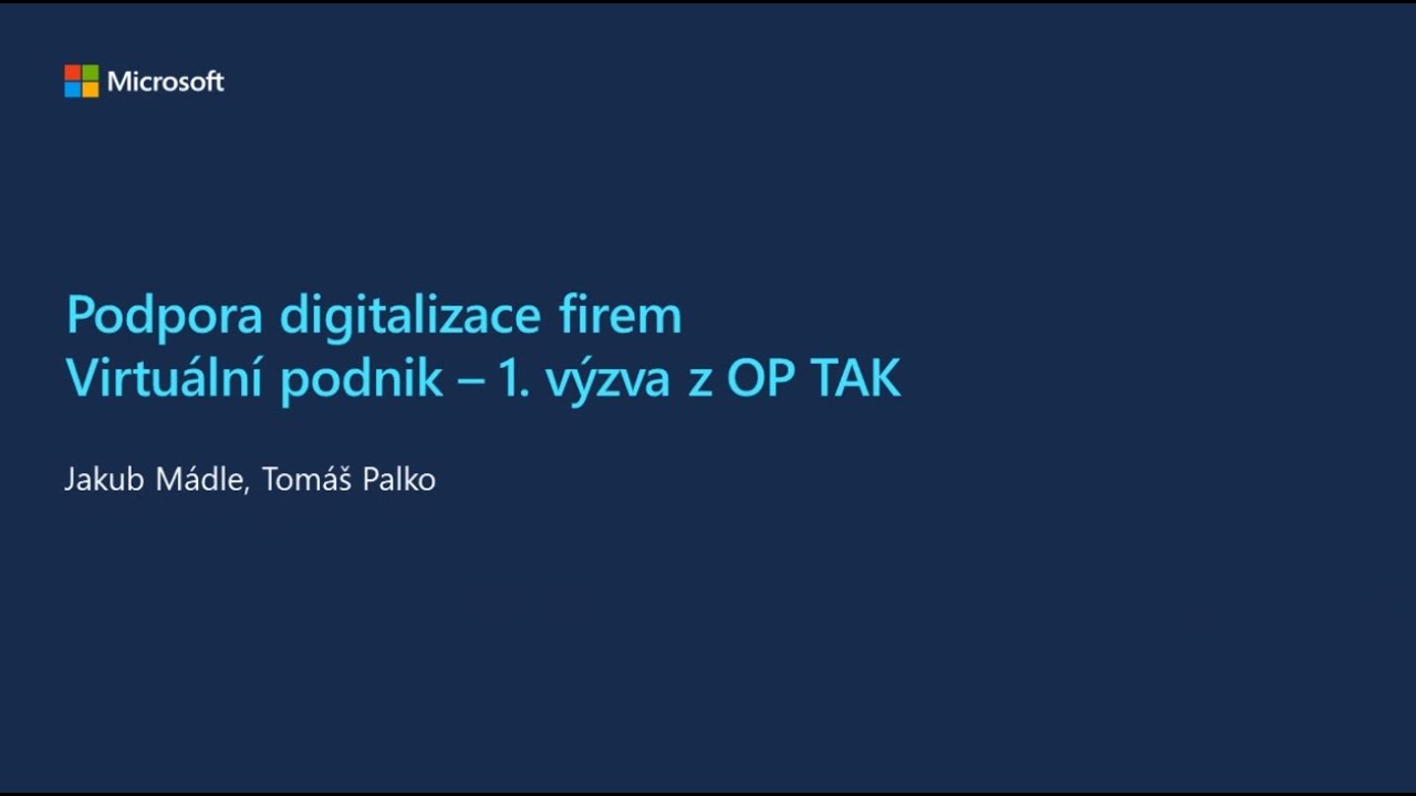 Dotační výzva OP TAK - Virtuální podnik