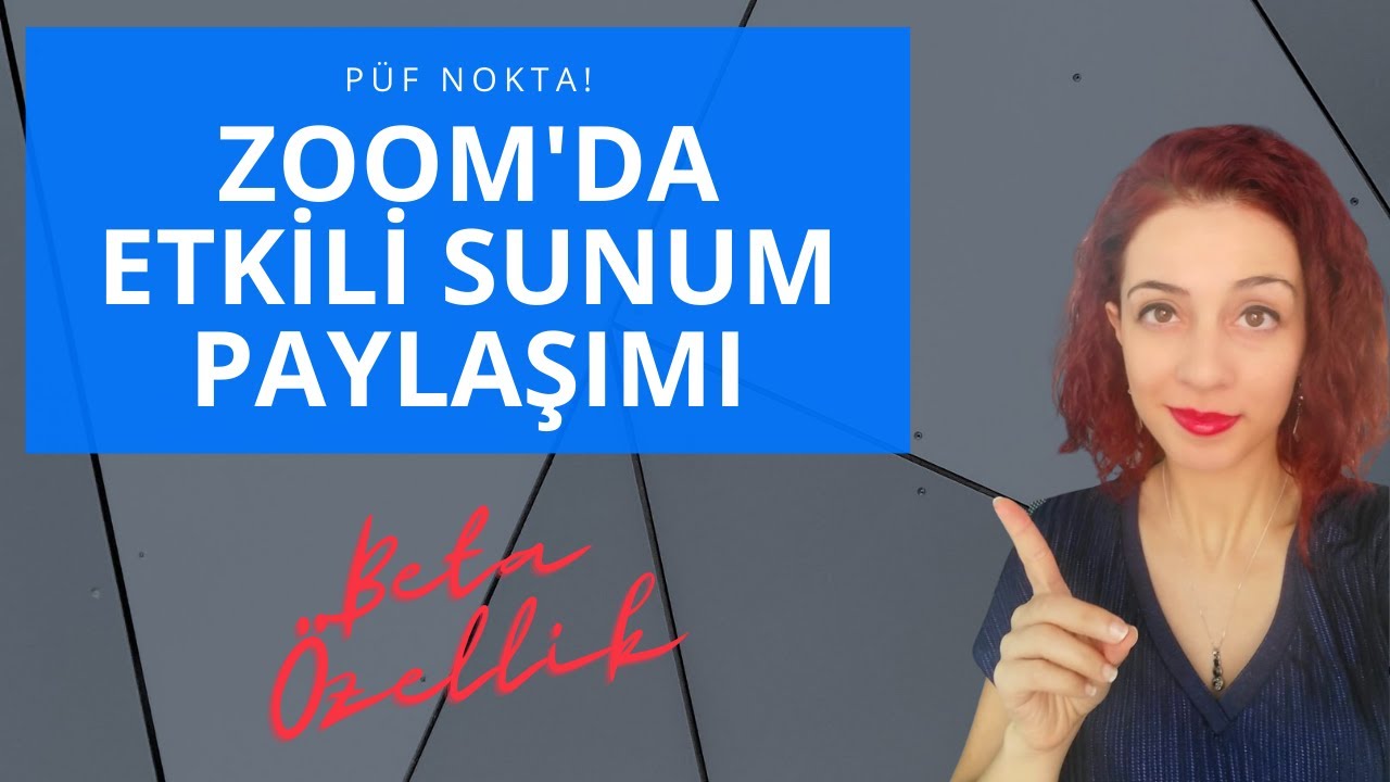 Zoom 'da PowerPoint sunumu yapacaksınız MUTLAKA izleyin! Zoom'un beta özelliği...