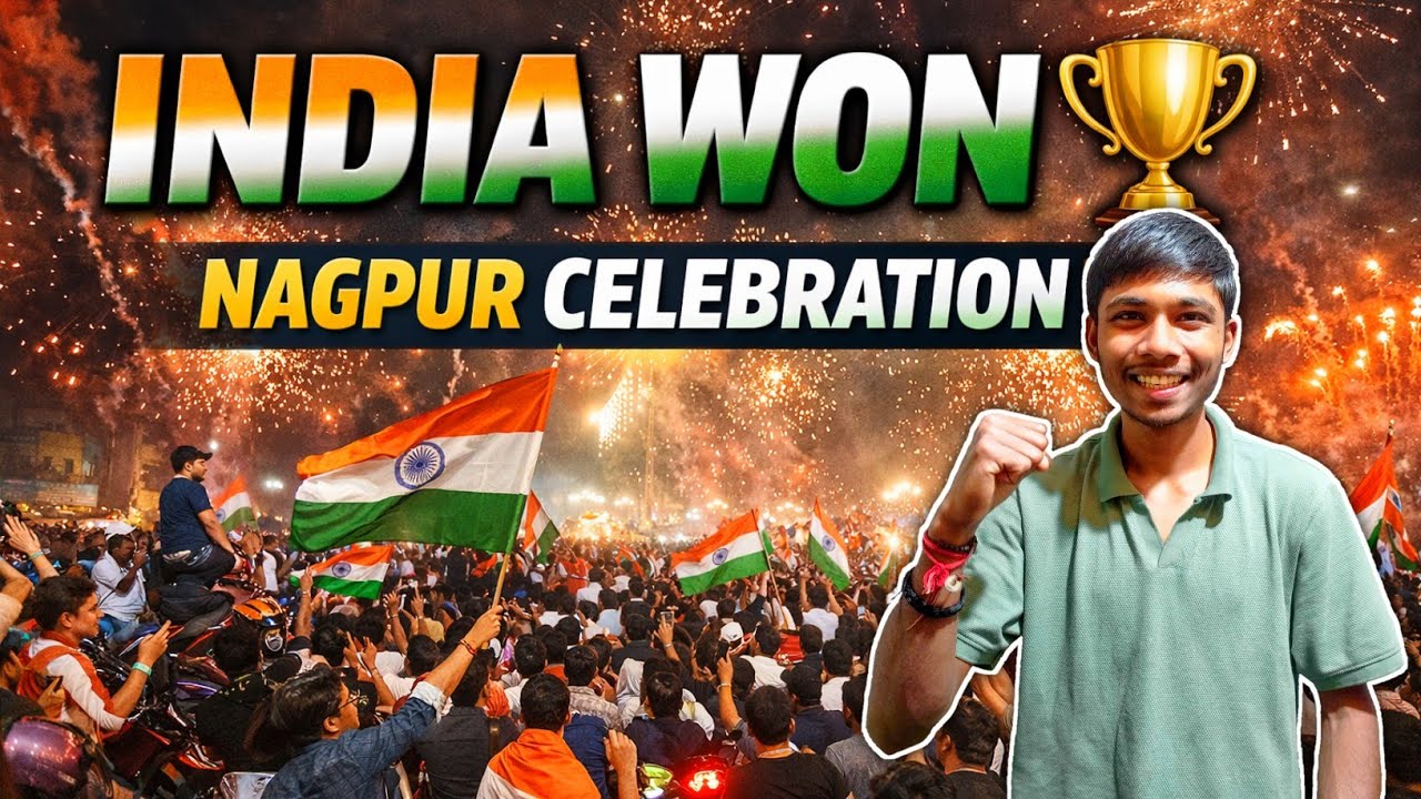 Nagpur Celebration 🇮🇳 | India Won ICC T20 World Cup | Crazy Crowd & 🔥Fireworks | Dharampeth, Nagpur