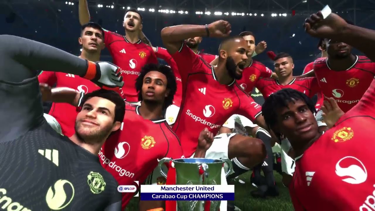 FC26 Manchester United Career Mode, Carabao Cup Finals. Manchester United vs Arsenal.