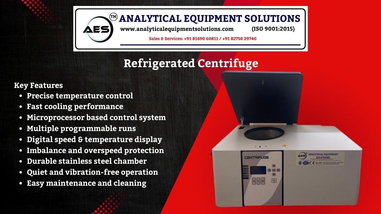 Refrigerated Centrifuge | Manufactured by AES | High Speed Temperature Controlled