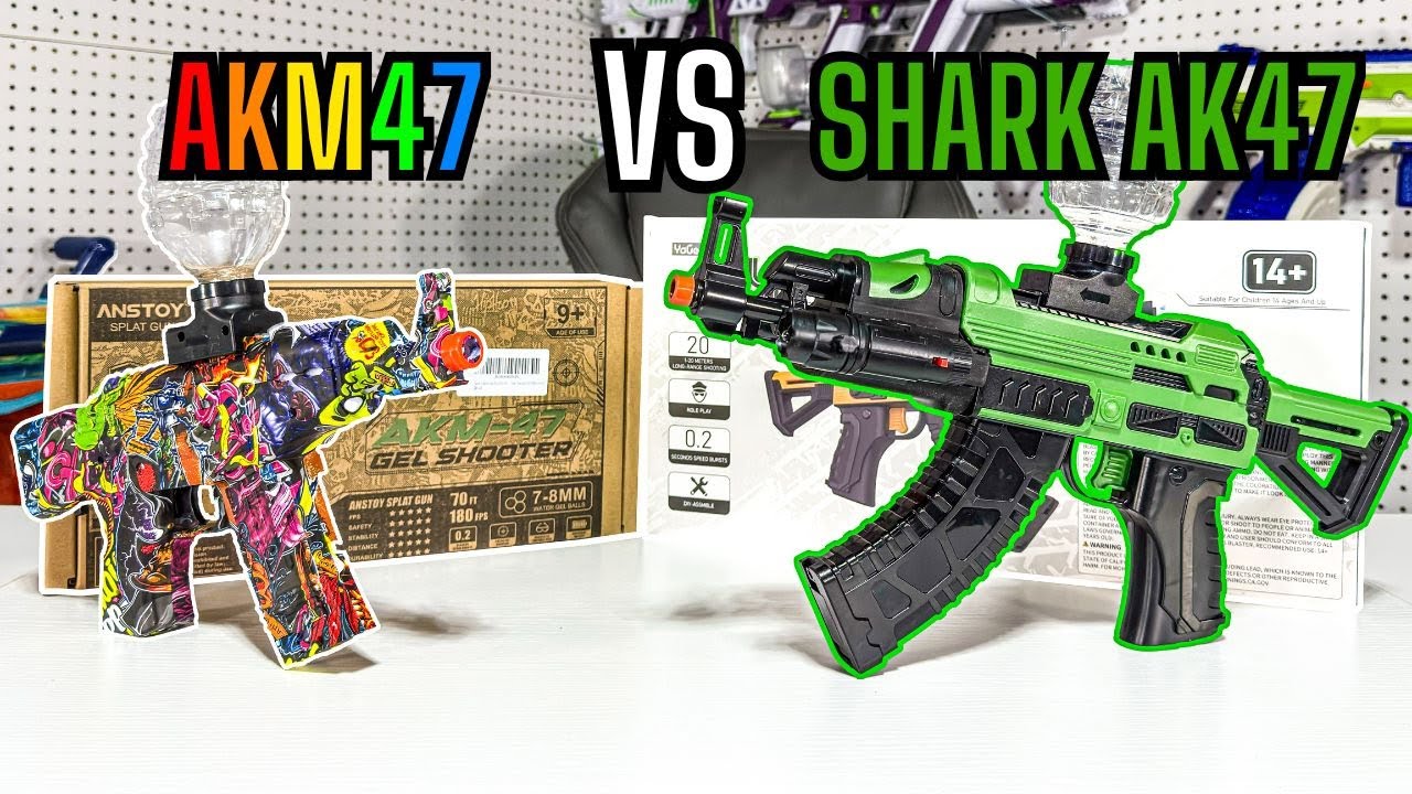 AnsToy AKM47 vs. Yagee Shark AK47 Gel Blaster | Oakley Entertainment