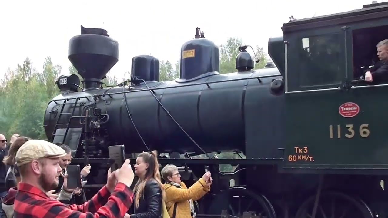 TK3 1136 höyryjuna Lievestuoreella - Syyskuu 2022