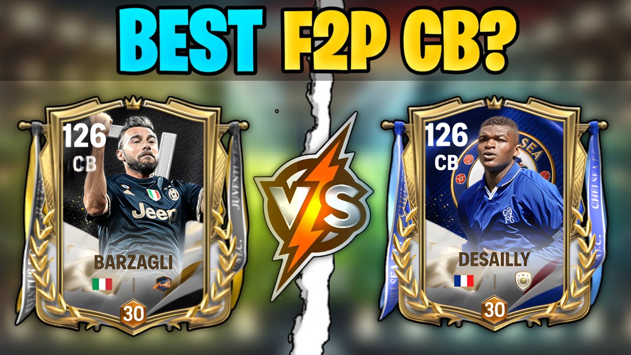 121 BARZAGLI vs DESAILLY! The BEST F2P CB? | FC Mobile