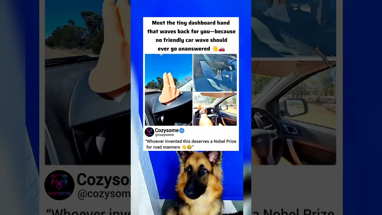 This Tiny Dashboard Hand Is Solving One of Driving’s Biggest Awkward Moments 👋🚗