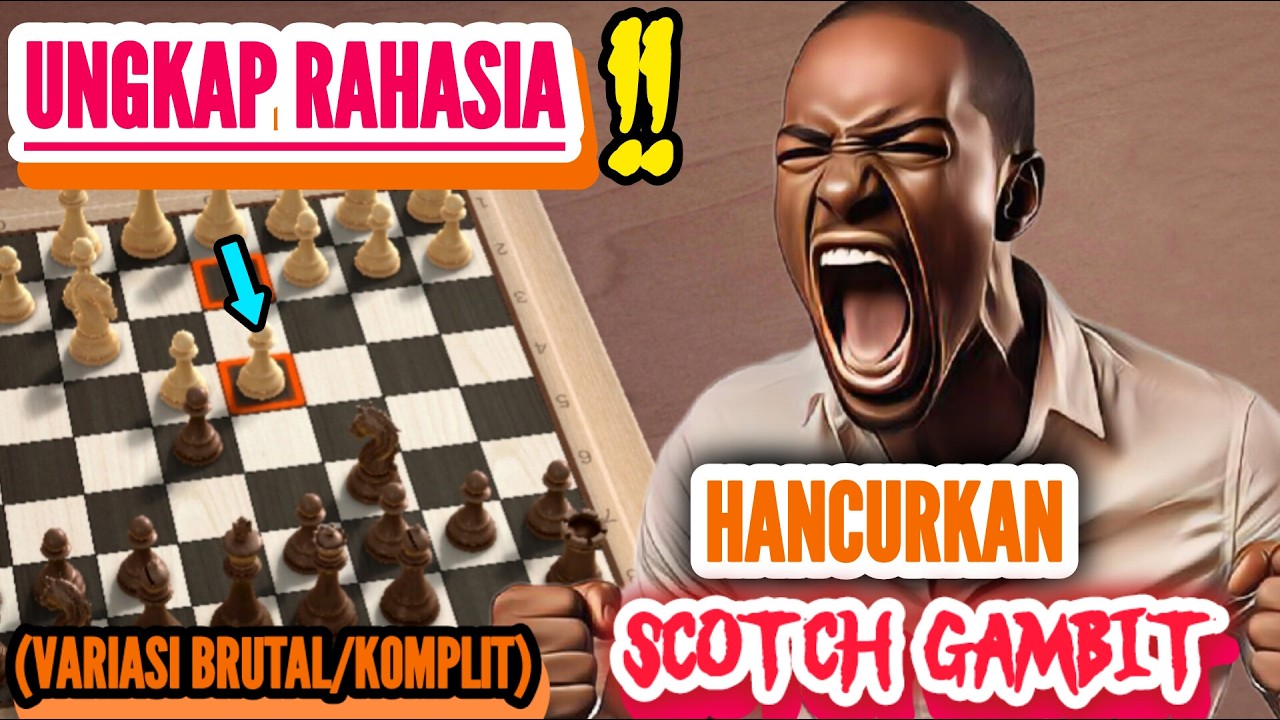 Cara paling rahasia hancurkan scotch Gambit | mungkin belum pernah kalian lihat sebelumnya