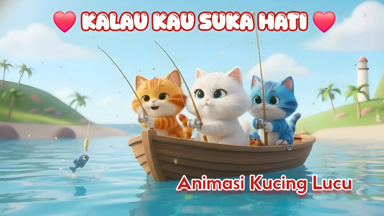 Kucing Paling Aneh Tapi Gemesin di Dunia! 😂 | Kalau Kau Suka Hati - Lagu Anak | Lagu Anak Populer