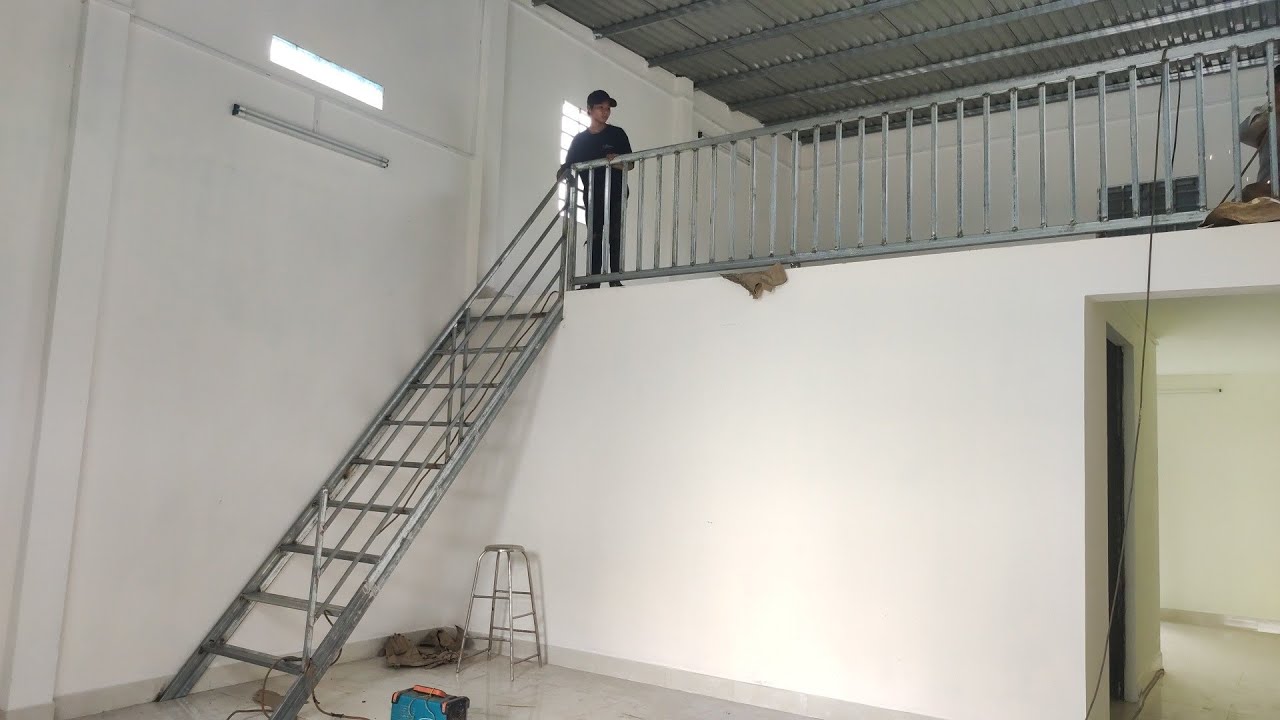 mẫu CẦU THANG và LANG CAN làm bằng sắt 3x12 (cách làm cho các bạn mới vào nghề)ptvl #242