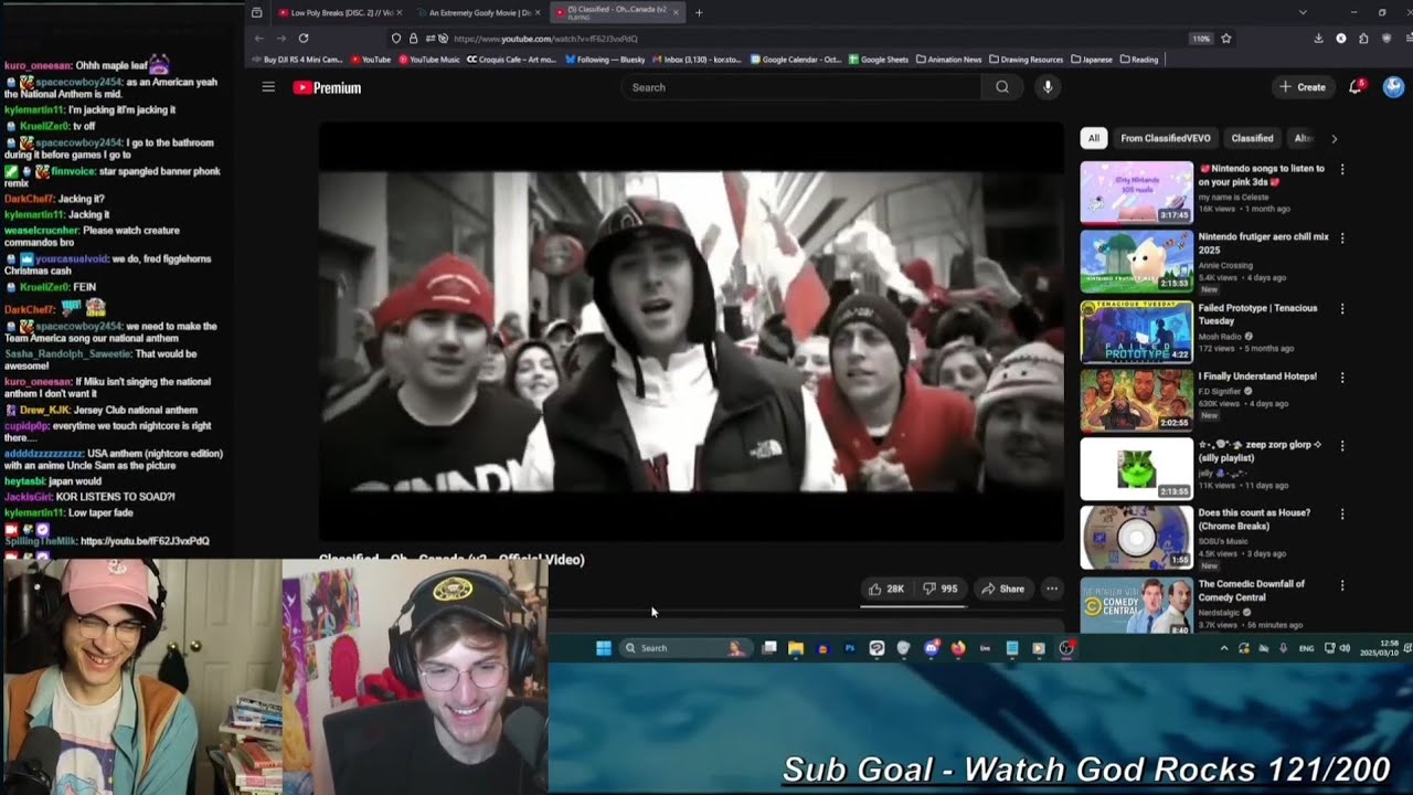 SpillingTheMilk Reaction to Classified-Oh...Canada National Anthem