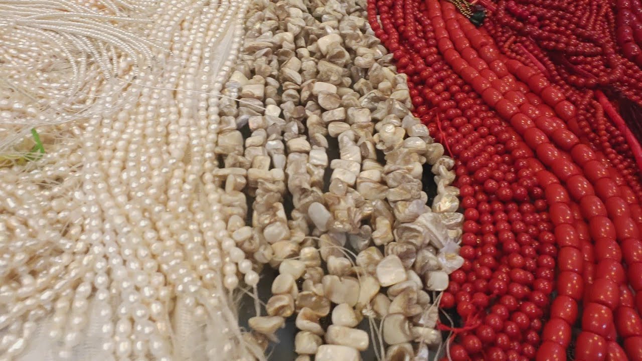#Chickpet Bangalore original Pearls Karungali Mala Rs. 200/- Precious Beads Rudrakshi Wholesale Shop