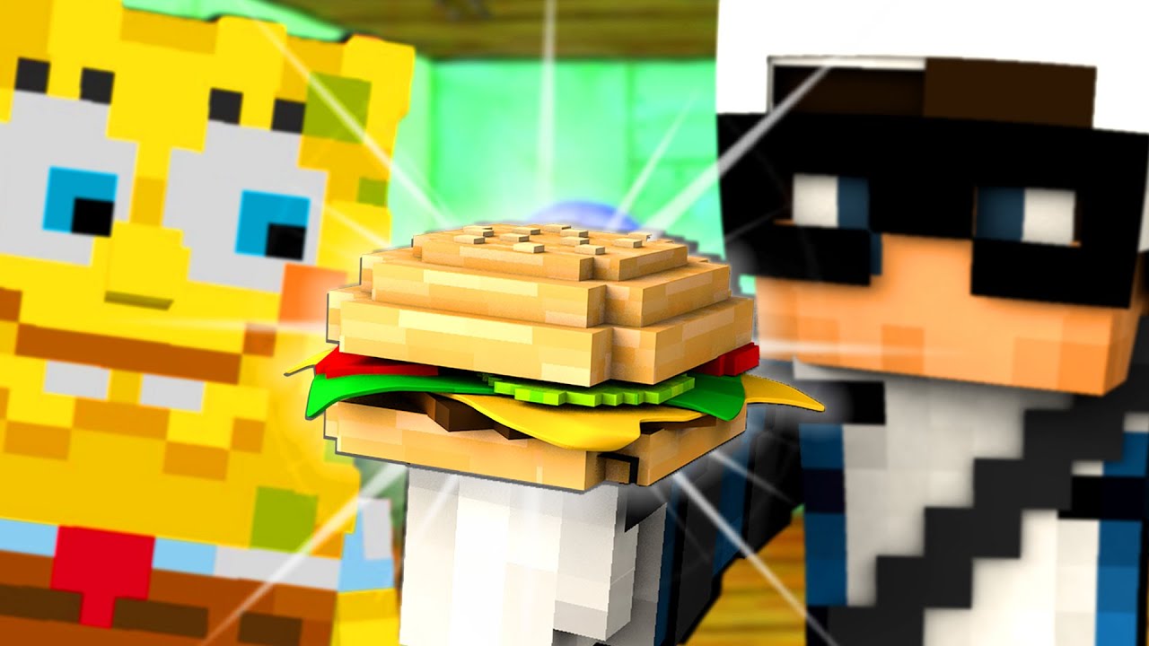 LAVORO AL KRUSTY KRAB CON SPONGEBOB SU MINECRAFT - ITA