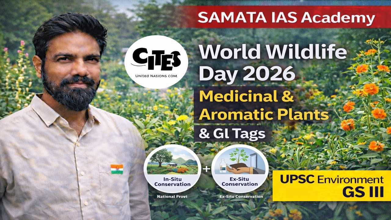World Wildlife Day 2026 Explained | Medicinal Plants, NMPB & GI Tags | UPSC Environment GS III