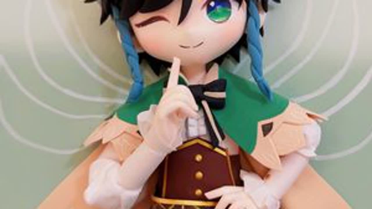 小伙伴们，让我感受一下原神的热度吧  #原神 #温迪  #粘土 #粘土教程 #决斗召唤之巅