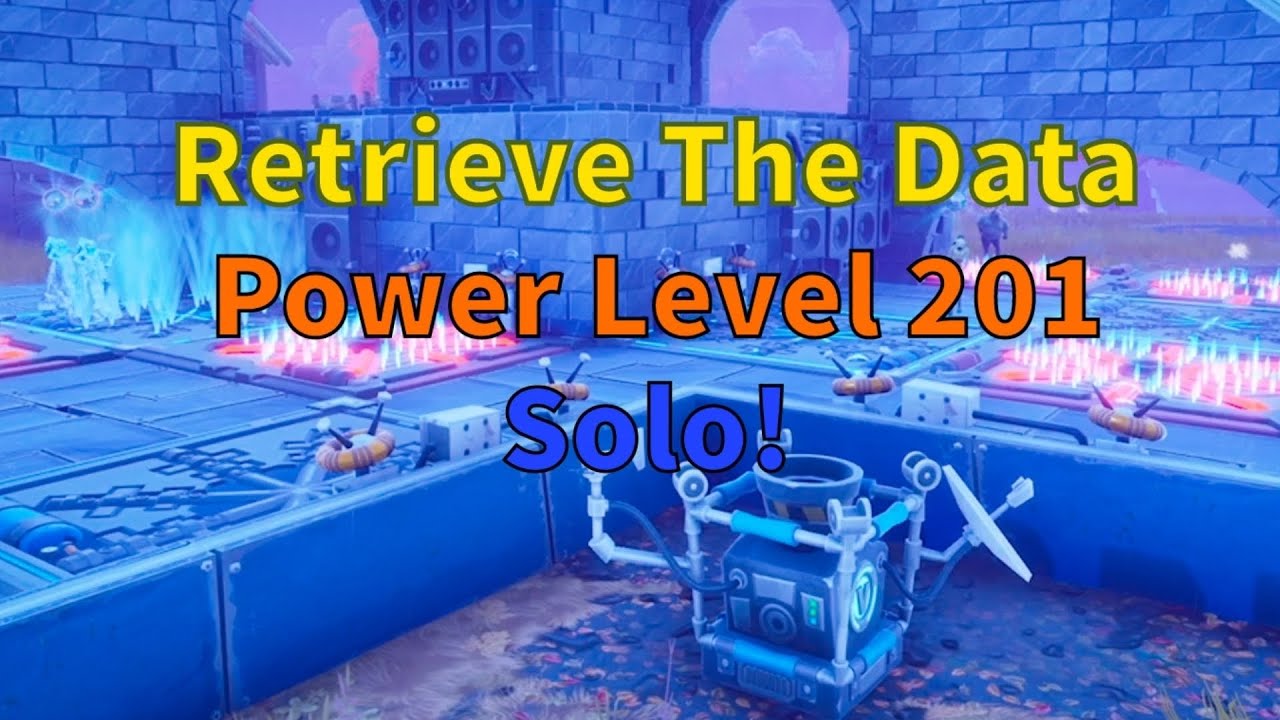 How to Retrieve the data solo in power level 140 ventures Fortnite save the world 