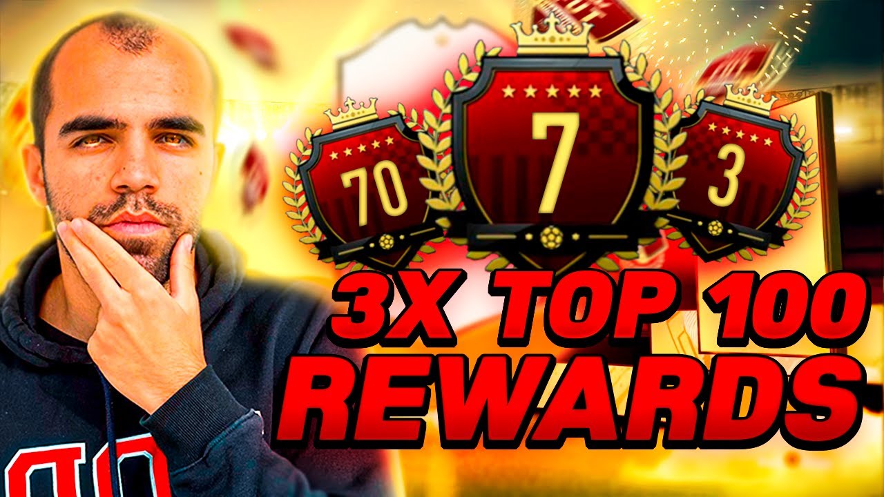 OMG! 3X TOP100 TOTS FUT CHAMPIONS REWARDS! VEM MESSI TOTS!?