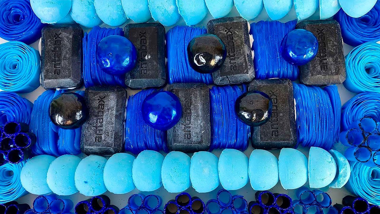 ASMR Soap boxes with foam. Clay Cracking. Crunchy Baking soda. Crushing soap roses, soap plates.
