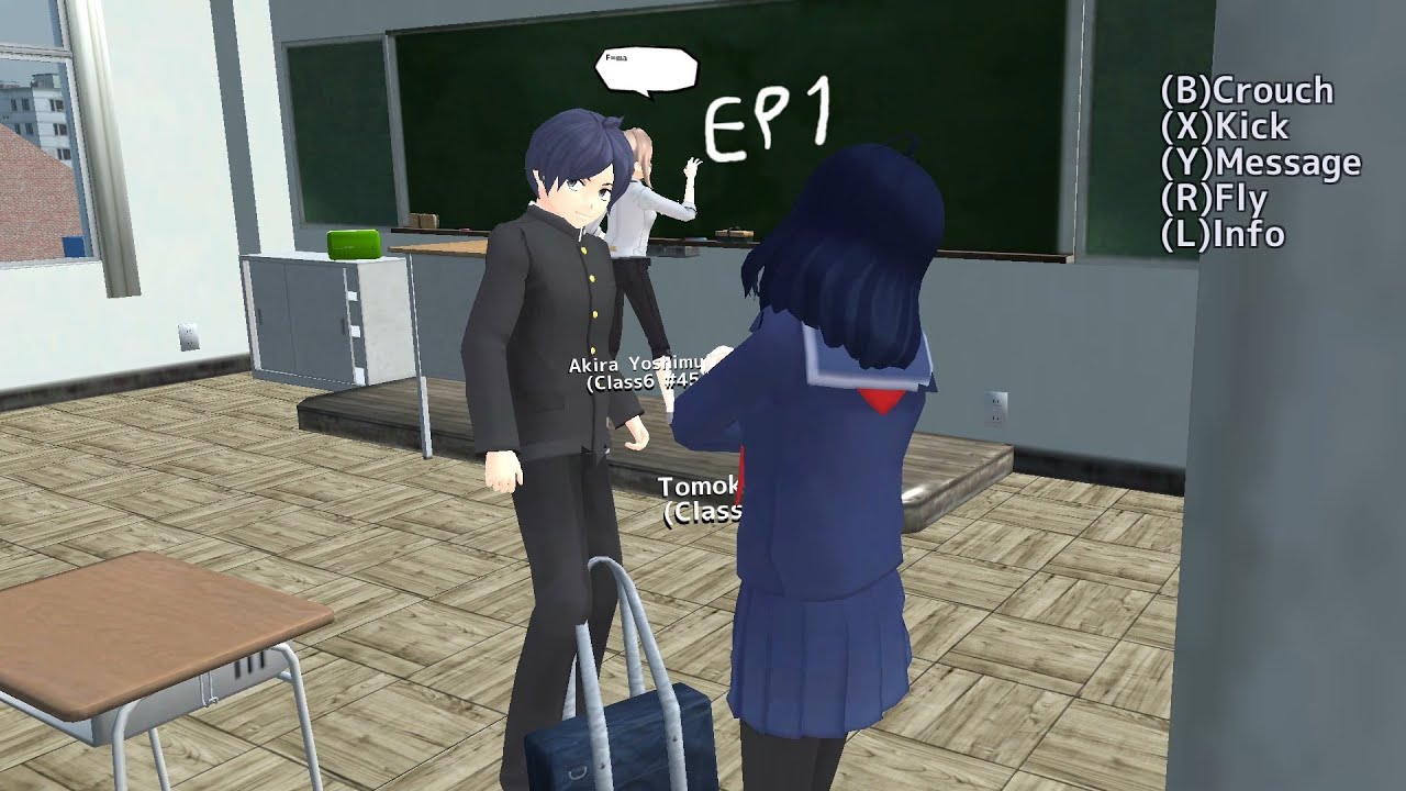 ชีวิตที่รันทดยังมีเธอช่วยทดแทน EP1🦄 ( ละครสั้นเกมSchool girls simulator)🌷