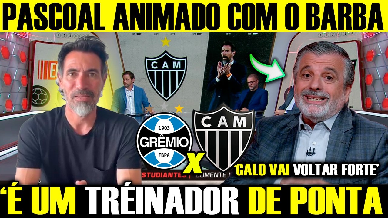 PASCOAL CONFIANTE NO GALO DE EDUARDO DOMÍNGUEZ! ''SE DER TEMPO VAI BOMBAR NO ATLÉTICO'