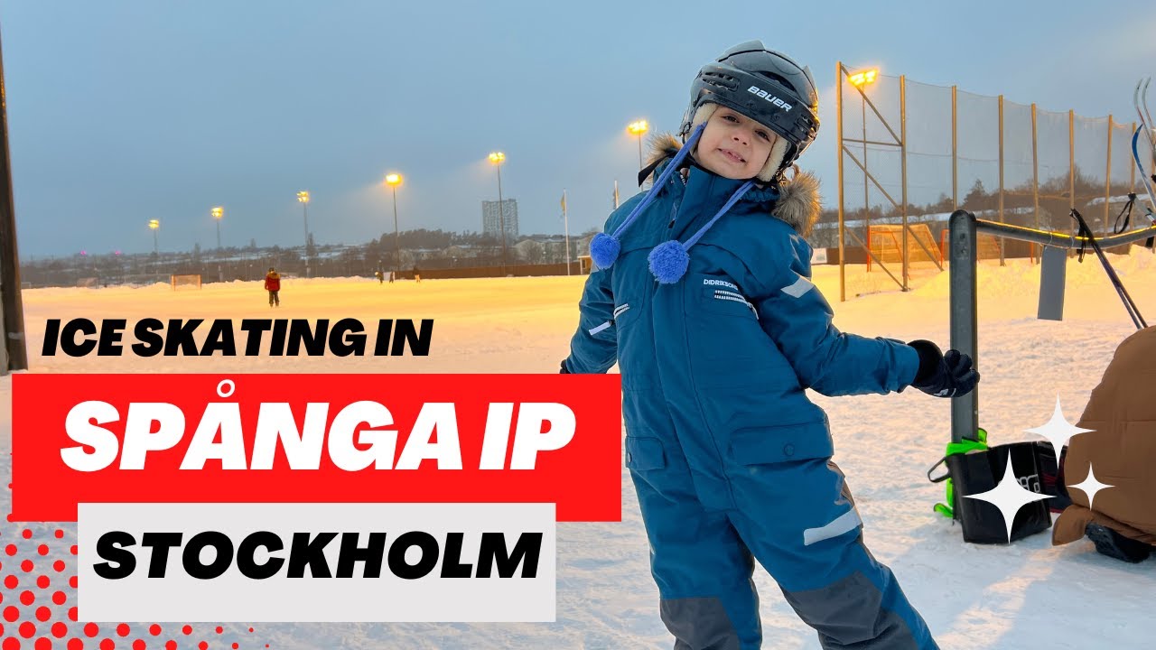 Learning Ice Skating in Spånga IP, Stockholm | Jazzy Jessica Vlogs