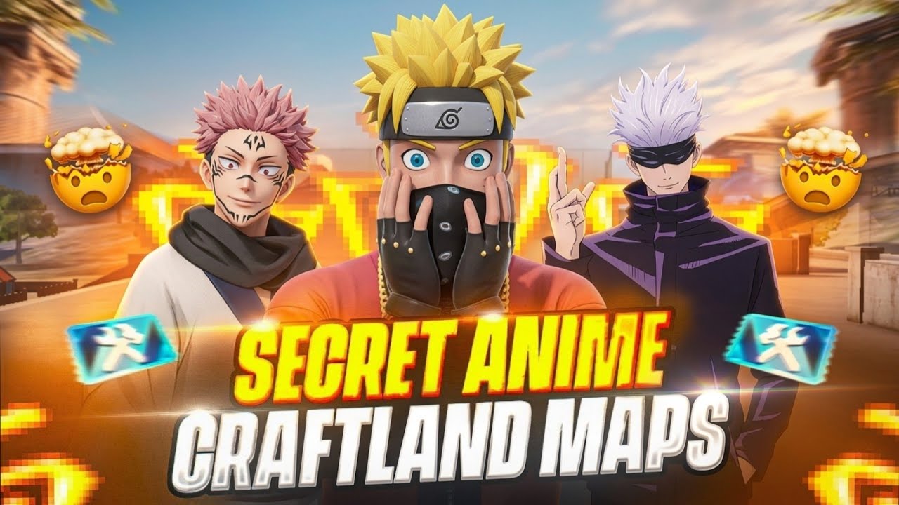 GOJO SATORU AND RYOMEN SUKUNA GAMEPLAY 💀😁 BEST ANIME MAP FREEFIRE
