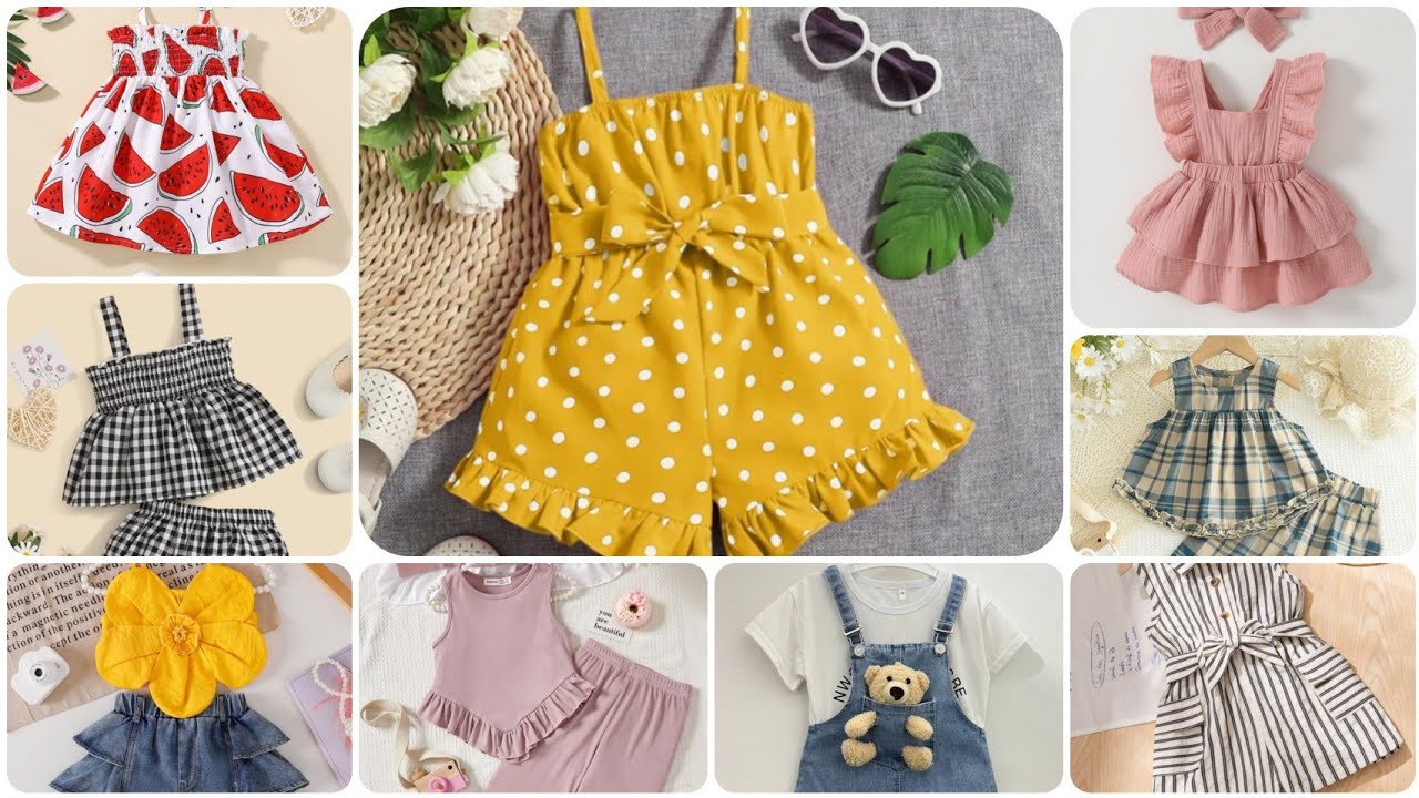 Baby girl frock designs || summer outfit ideas for girls ☀👗#kidsoutfits