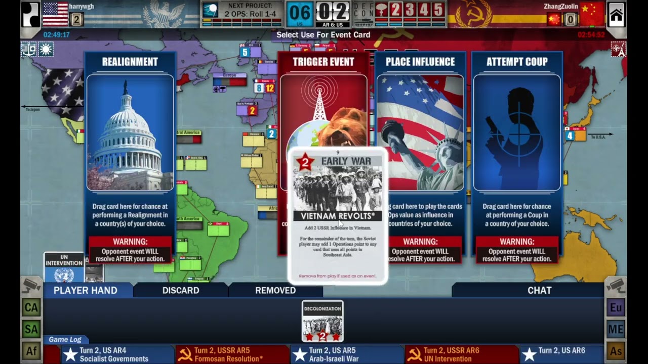[Twilight Struggle #428] / harry(USA) vs. ZhangZuolin [ITSL Season 15]