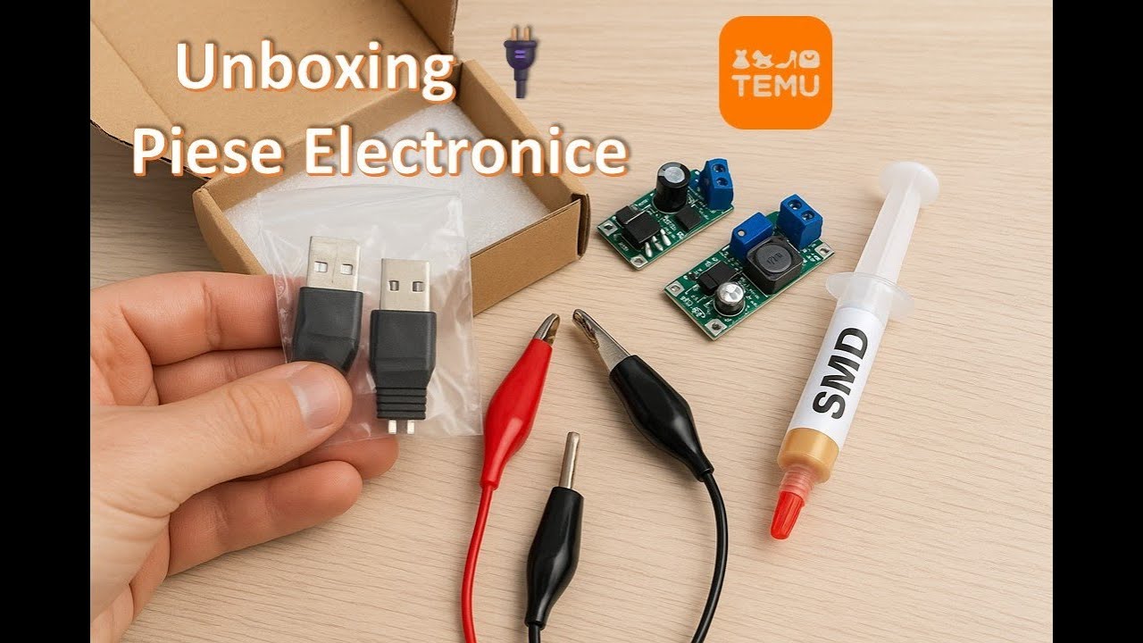 🔌📦 Unboxing Temu – Mufe USB, Convertoare DC & Alte Gadgeturi DIY! 🛠️✨