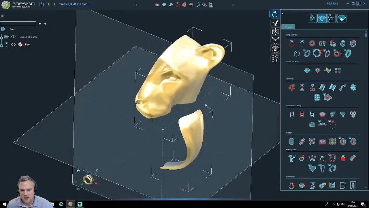 3Shaper Organic modeling for creative jewelry - 3DESIGN Digital Event November 2021
