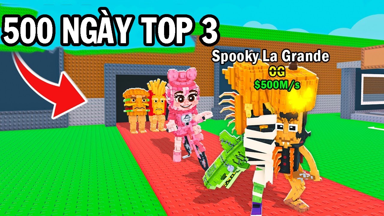 500 ngày kế tiếp đạt Top 3 trong Series 1000 ngày Top 1 trong Đánh Cắp Brainrot Roblox | TN Gaming