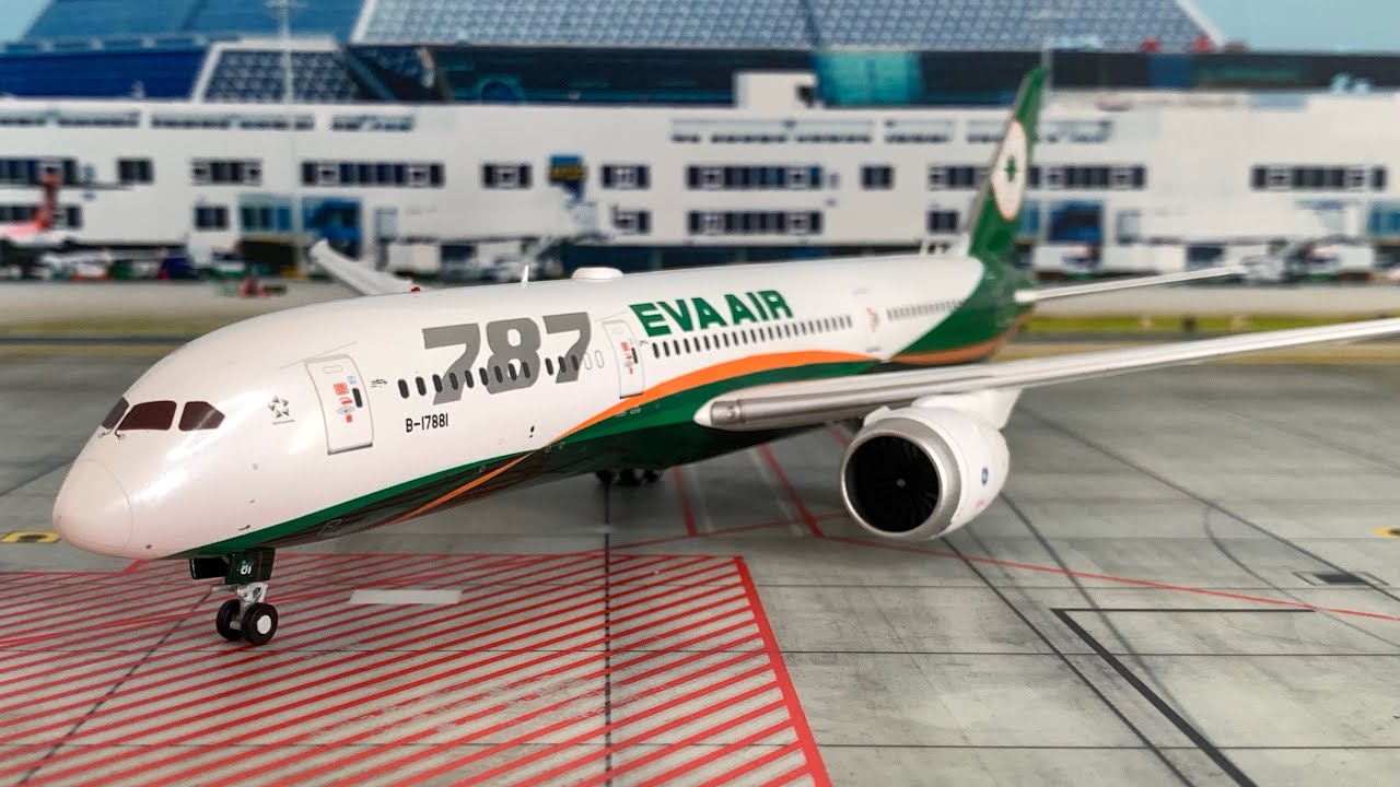 【模型開箱】JC wings EVA AIR Boeing 787-9｜B-17881