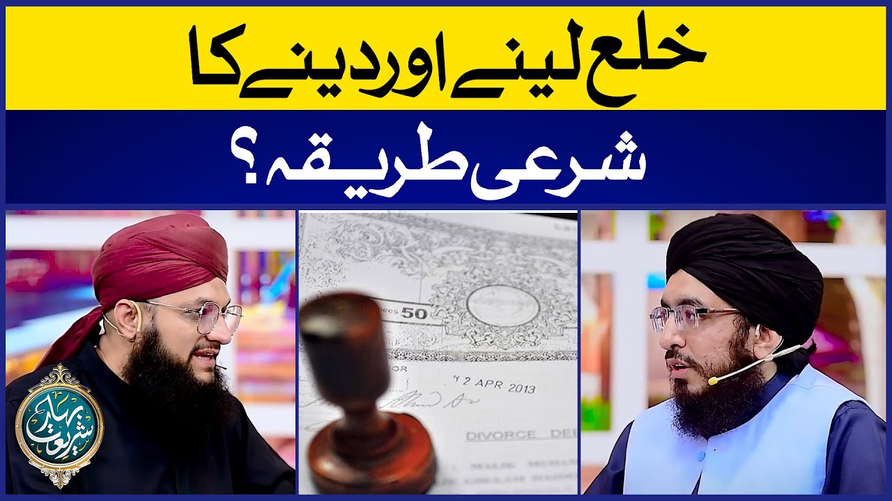 Khula Lene Aur Dene Ka Sharai Tareeqa? | Khula Ka Tarika | Divorce | Allama Ali Zain Ul Abdeen
