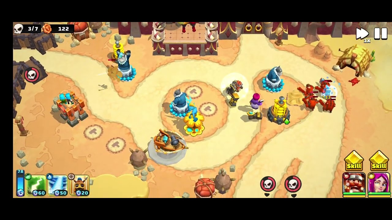 Wild Sky: Tower Defense TD - Level 2 - 5 Yellowglow Pass