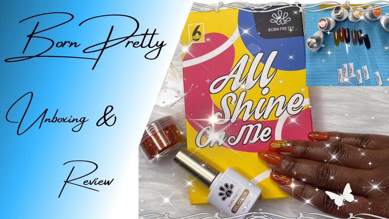 Unboxing My @BornPrettyBPS Fall Winter Collection | Watch Me Work | Simple Design on Natural Nails |
