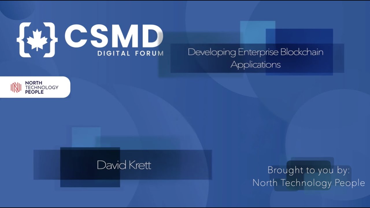 David Krett, Developing Enterprise Blockchain Applications, Blockchain and Cryptocurrency