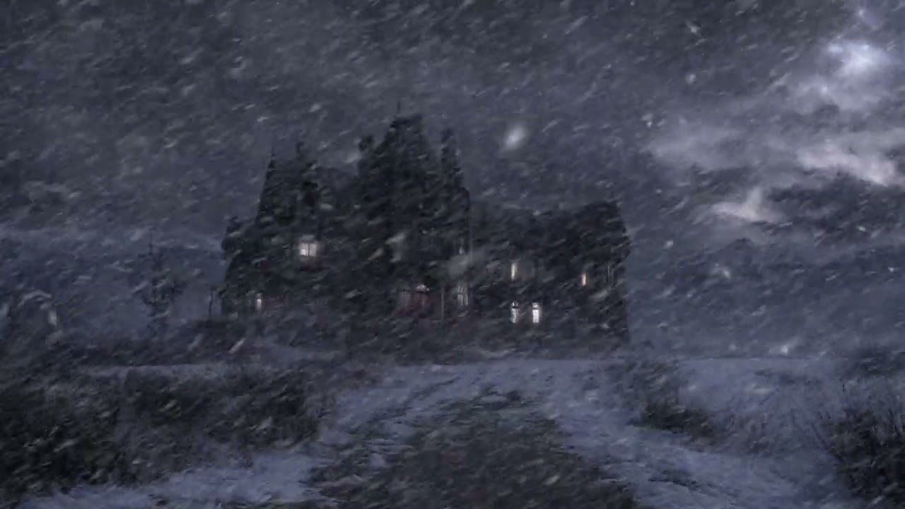 Blizzard Soundscape | Heavy Snowstorm in Winter | Stress Relief Sleep