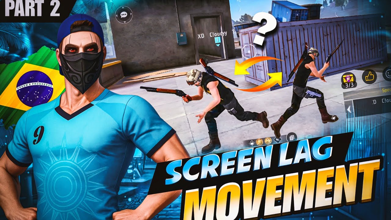 BRAZILIAN 🇧🇷 SCREEN LAG MOVEMENT 🥶🔥 | PART 2 🔥100X FASTER🥵 | RAISTAR MOVEMENT😱 REVEALED 🔥 |CLOUDYY 