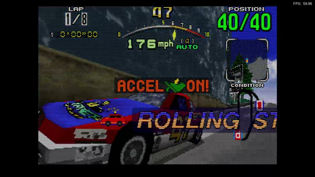 Daytona USA - Beginner 2'23''92 - Saturn Arcade Mode Automatic