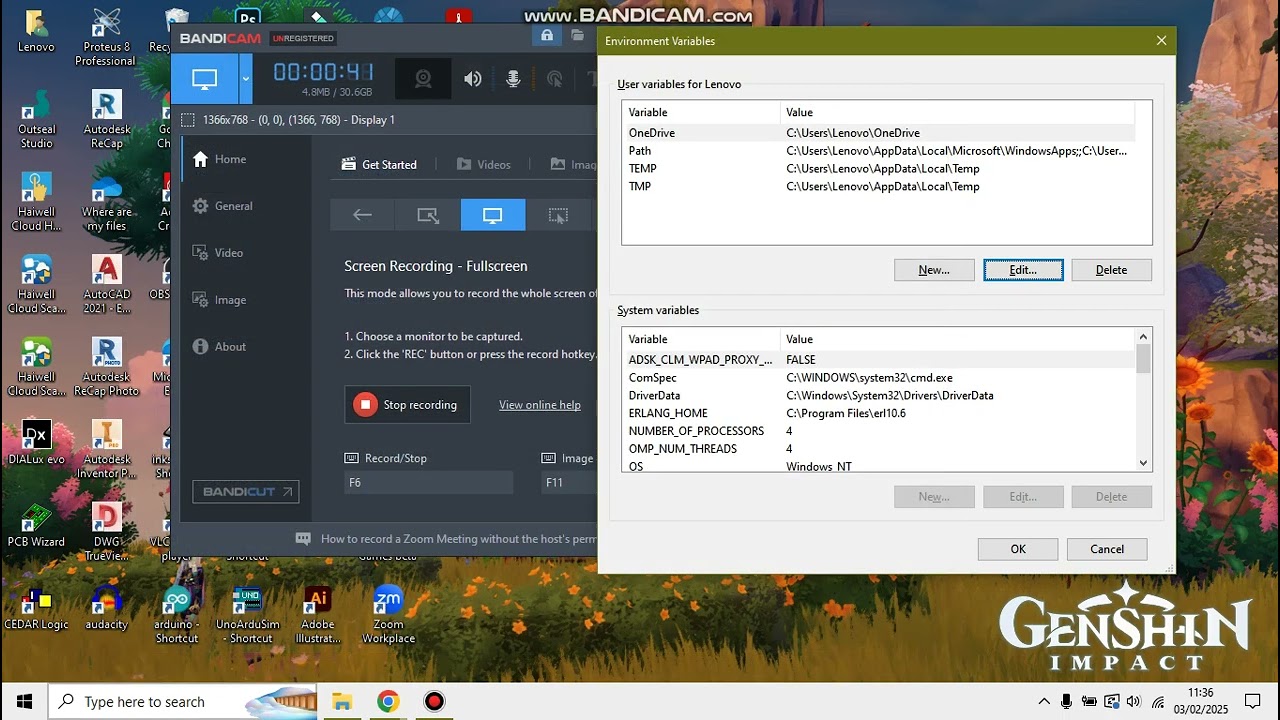 Environment Variables cannot edit