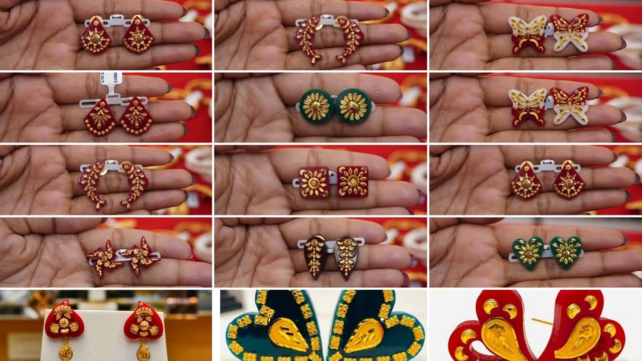 Letest Pola Tops Earrings Design with weight | Pola Earrings Design | Pola Badhano Kaner Dul Design|