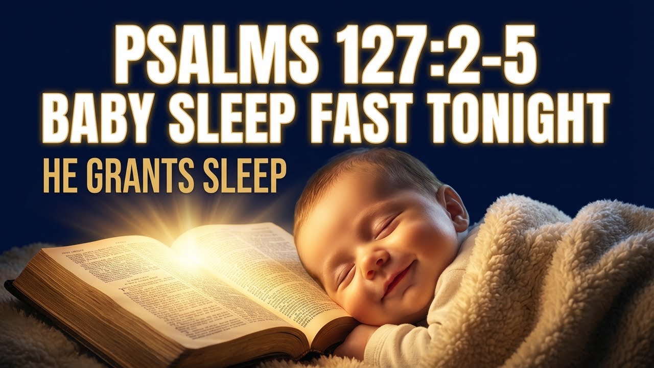 Psalms 127 v 2 5 | Baby Sleep Fast Tonight | He Grants Sleep to His Beloved Ones
