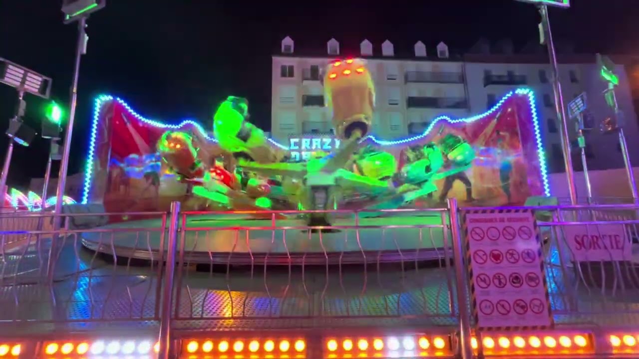 CRAZY DANCE ( BRUCH ) - ( OFF RIDE ) FÊTE FORAINE DE LOURDES 2025