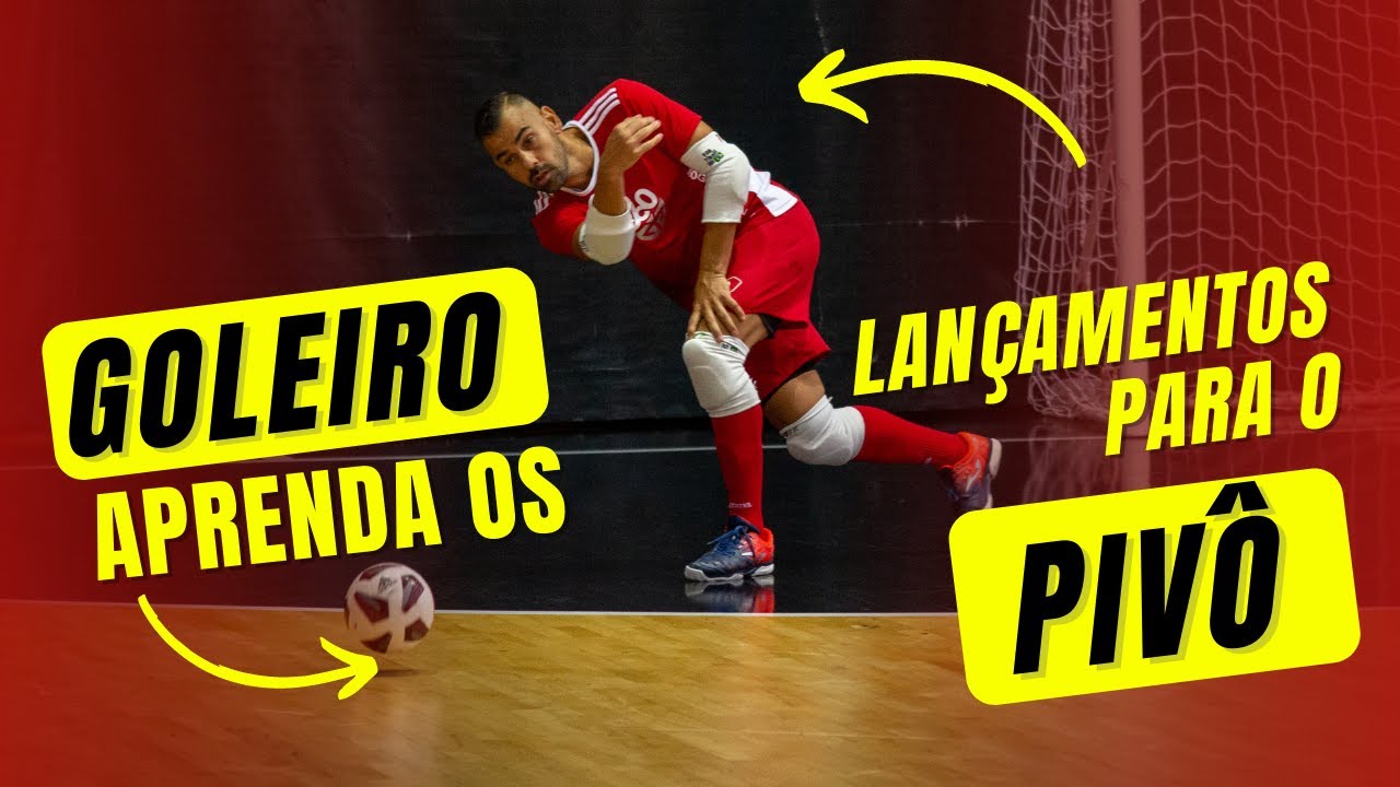 ⚽ GOLEIRO - APRENDA COMO FAZER LANÇAMENTOS PARA O PIVÔ #futsal -  parte 1 #goleiro #pivô #lançamento