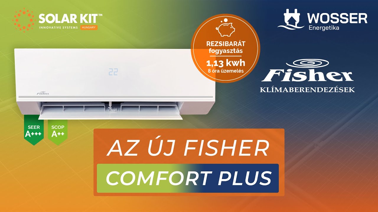 Hűtő-fűtő Fisher Comfort Plus REZSIBARÁT KLÍMA.